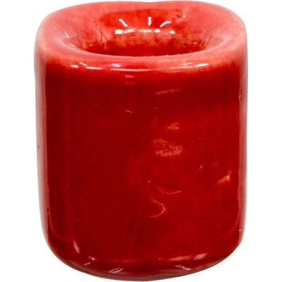 Ceramic Chime Candle Holder - Red, SKU KH-03590-D5, UPC 700317022060