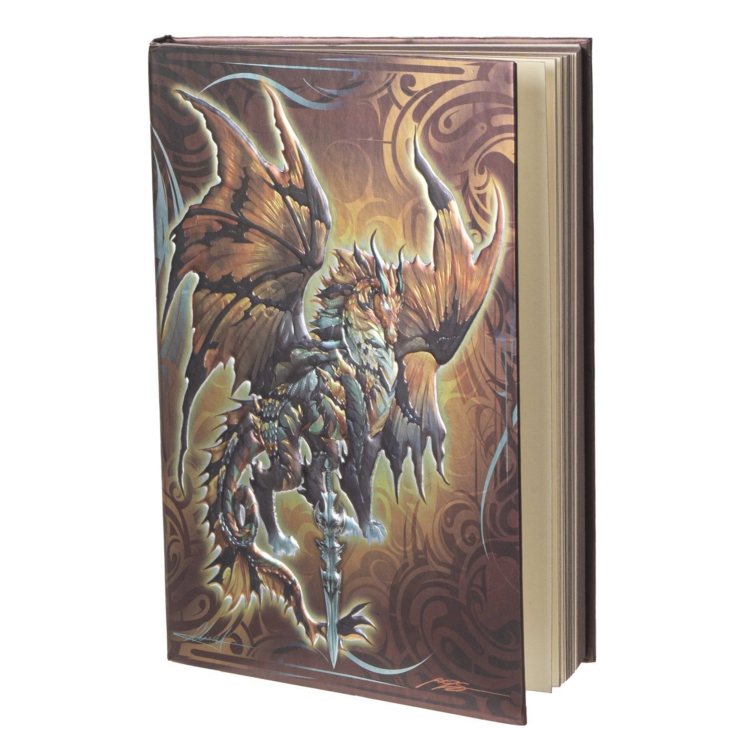 5&quot; x 7&quot; Hardcover Journal - Thunder Blade Dragon, SKU PG-15239, UPC 700317118282