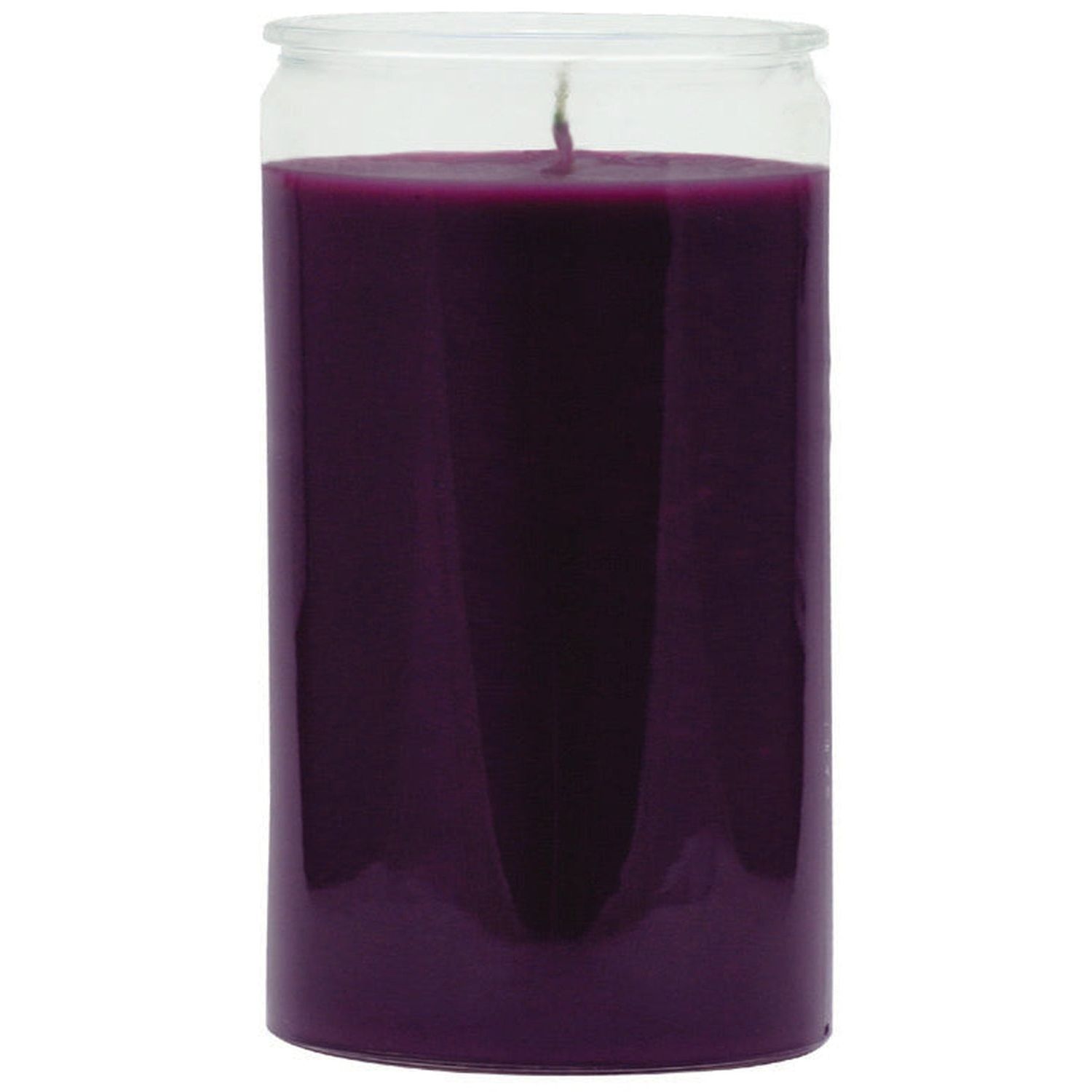 2 Day Plain Glass Candle - Purple, SKU WP-551-11, UPC 700317249344