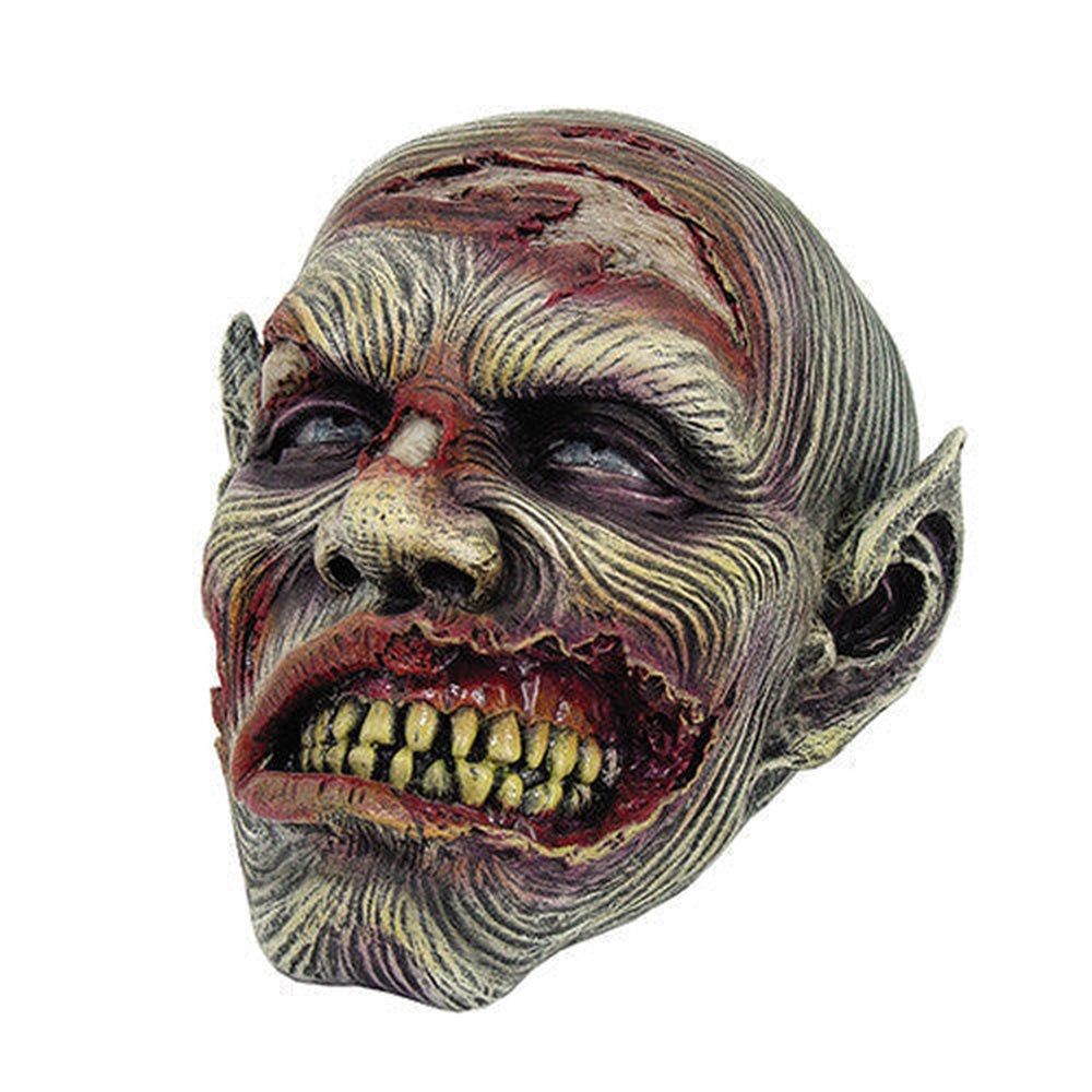 7&quot; Smiling Zombie Skull Resin Statue, SKU PG-9142, UPC 700317024361