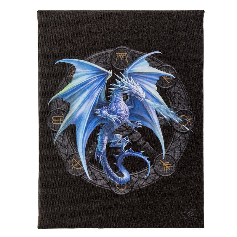 9.8&quot; Anne Stokes Dragon Canvas Print - Yule, SKU PG-15212, UPC 700317118015