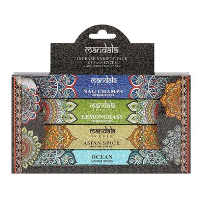Mandala Incense Stick Gift Pack (Pack of 4), SKU PG-14861, UPC 700317036005