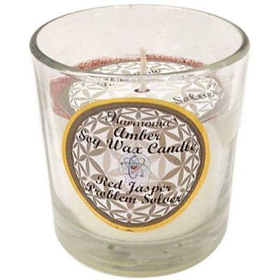 Harmonia Soy Gem Votive Candle - Problem Solver Tiger Eye, SKU KH-39307-D6, UPC 700317121312