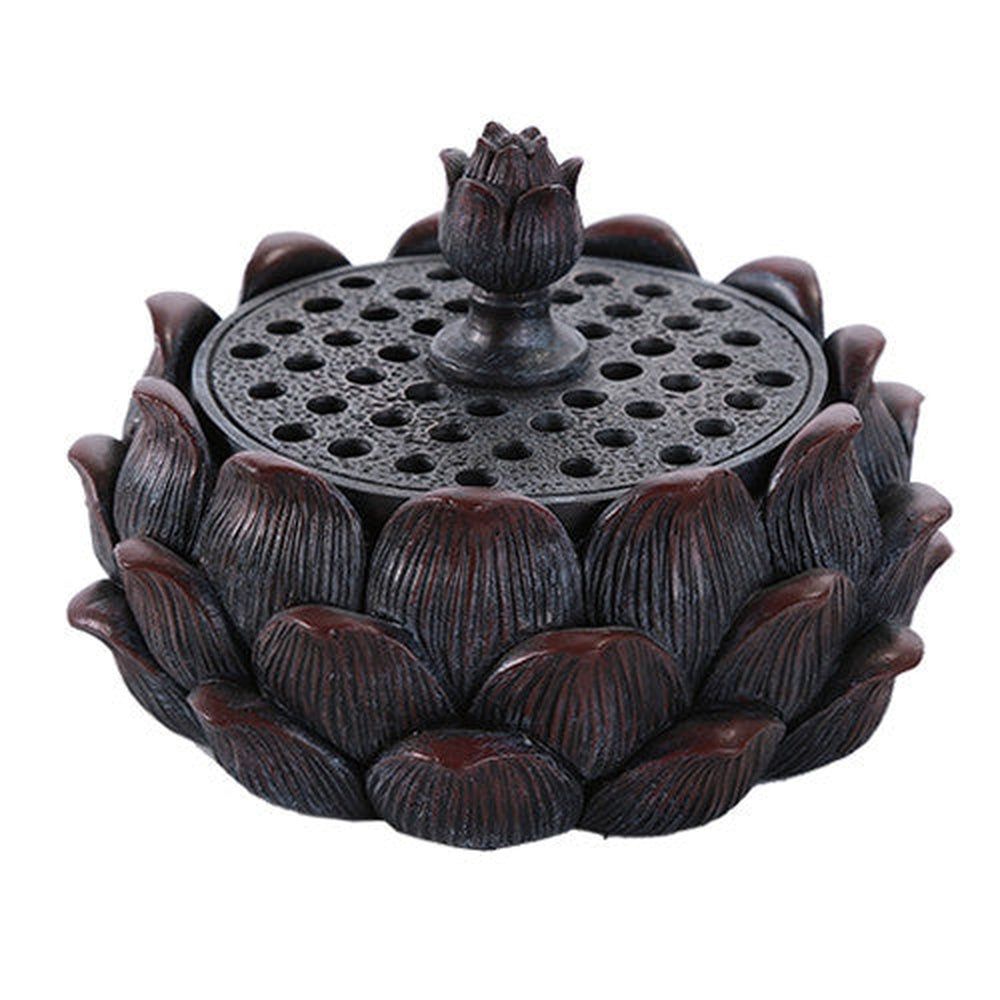 4.75&quot; Lotus Cone Incense Burner, SKU PG-11410, UPC 700317050216