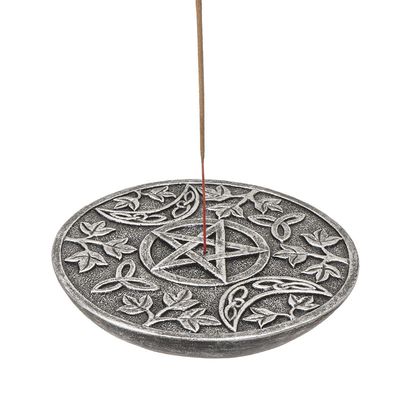 5&quot; Triple Moon Stick Incense Burner, SKU PG-15135, UPC 700317077770