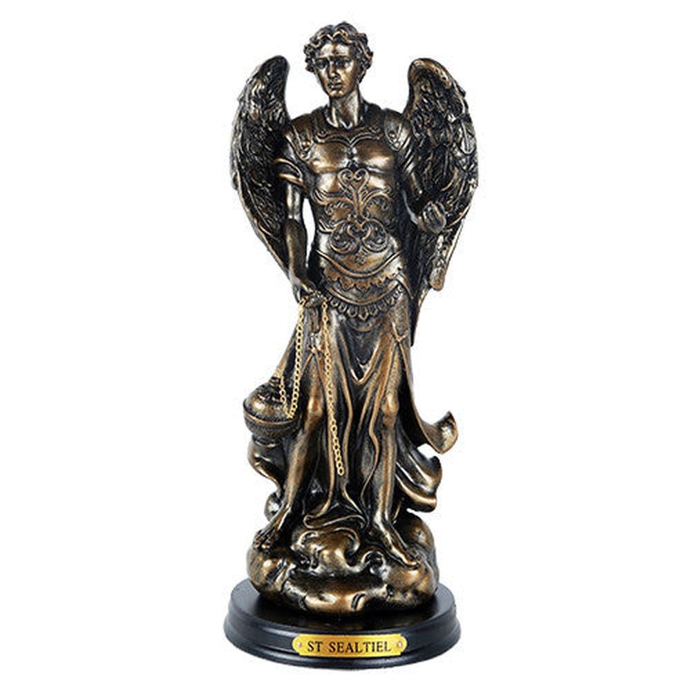 8.25&quot; Archangel Statue - Sealtiel, SKU PG-11479, UPC 700317109945