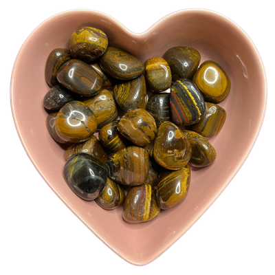 Tiger Jasper Tumbled Stone Natural Gemstone - One Stone, SKU TR-65, UPC 6016026248207