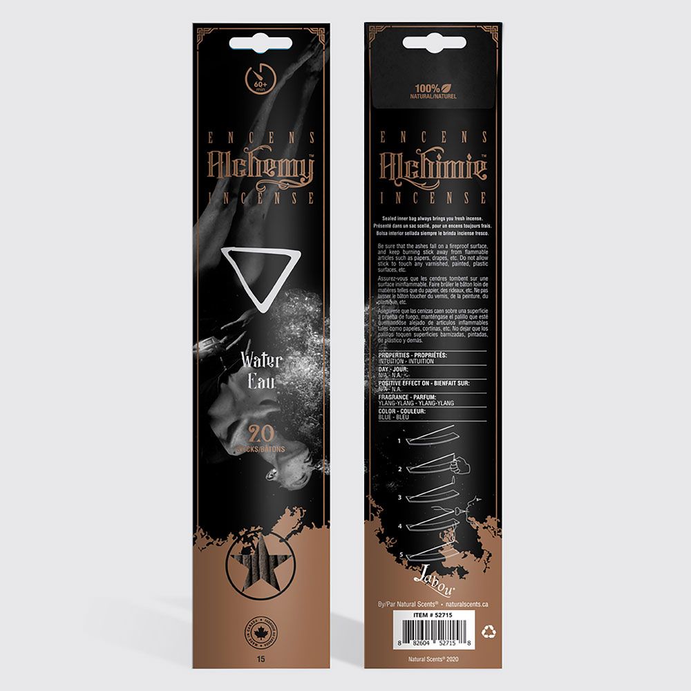 Alchemy Incense 20 Sticks - Water, SKU KH-72525, UPC 700317121404