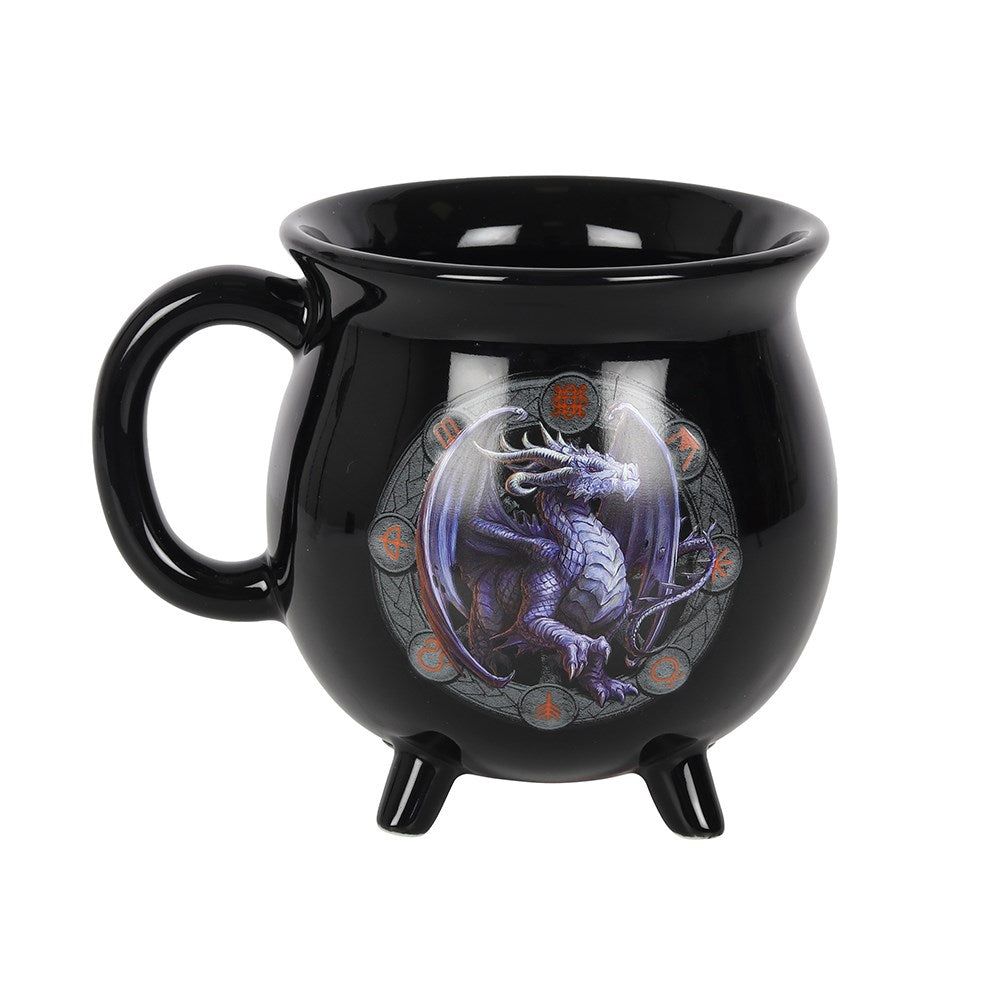 16 oz Anne Stokes Ceramic Color Changing Cauldron Mug - Samhain, SKU PG-15012, UPC 700317071150