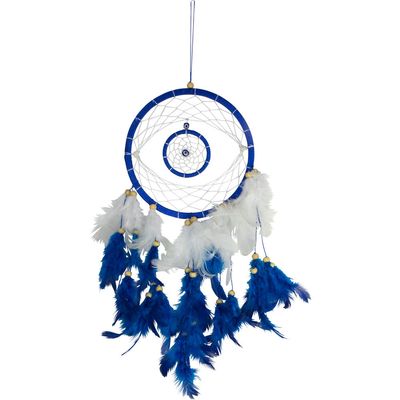 16&quot; Dream Catcher - Double Evil Eye, SKU KH-30278, UPC 700317247401