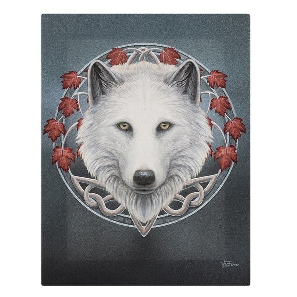9.8&quot; Lisa Parker Canvas Print - Guardian of the Fall Wolf, SKU PG-14281, UPC 700317299561
