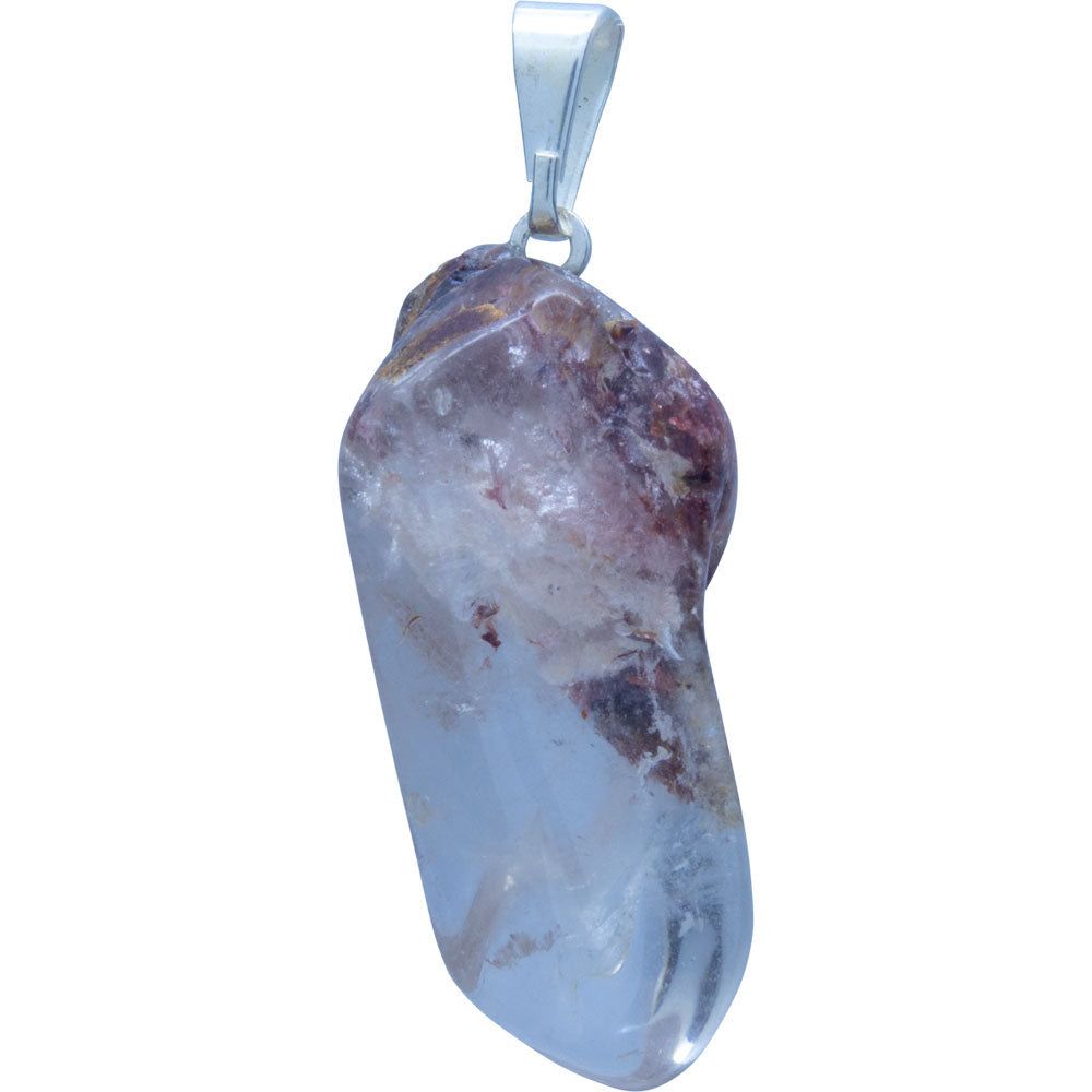 Tumbled Stone Pendant - Inclusion Quartz, SKU KH-99052-D5, UPC 700317122623