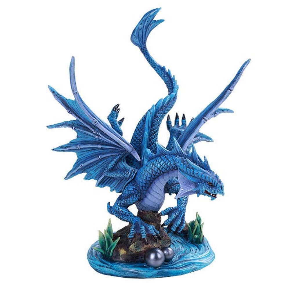 12.25&quot; Anne Stokes Dragon Statue - Water Dragon, SKU PG-13095, UPC 700317036470