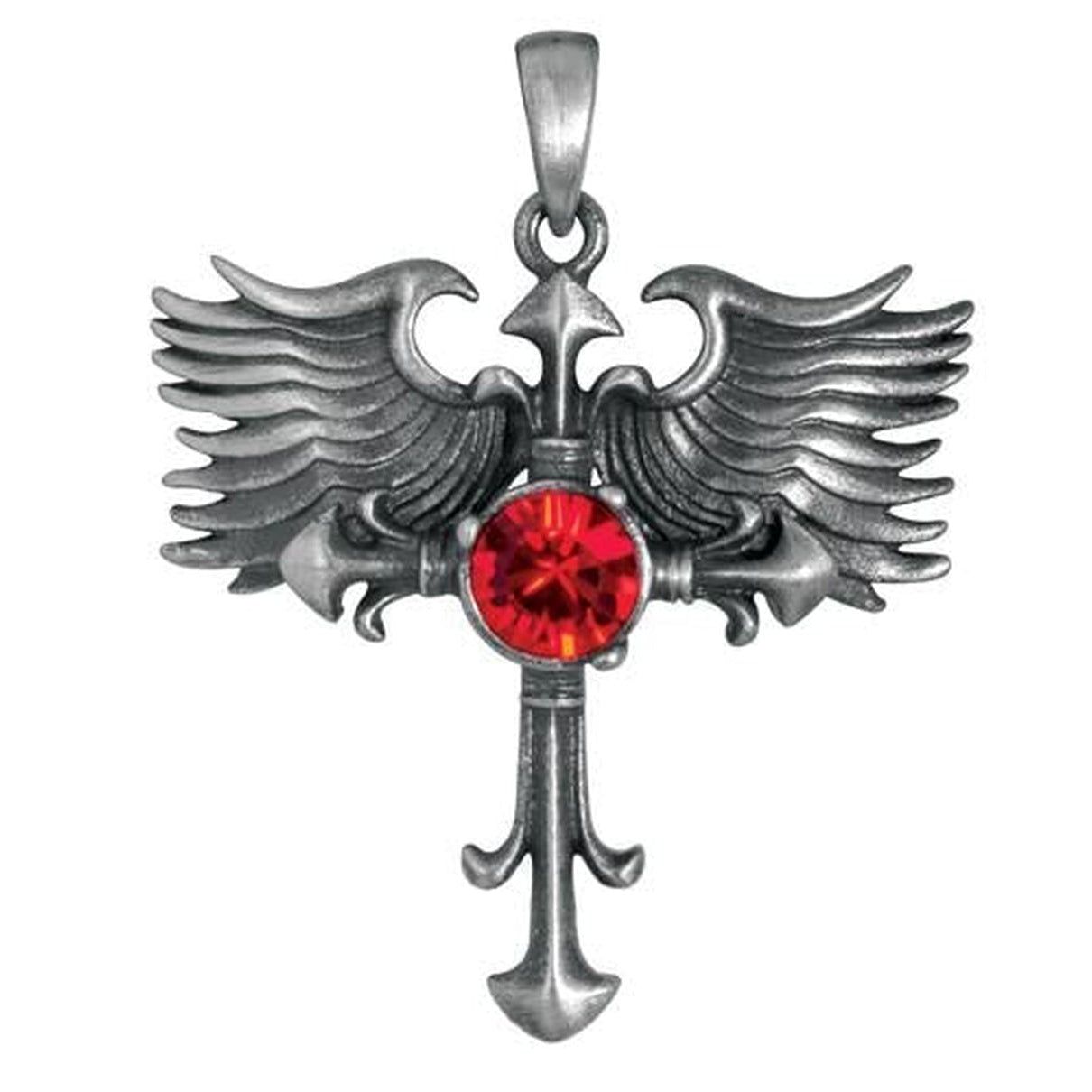 Winged Gothic Cross Pendant, SKU PG-Y2890, UPC 6016005746700
