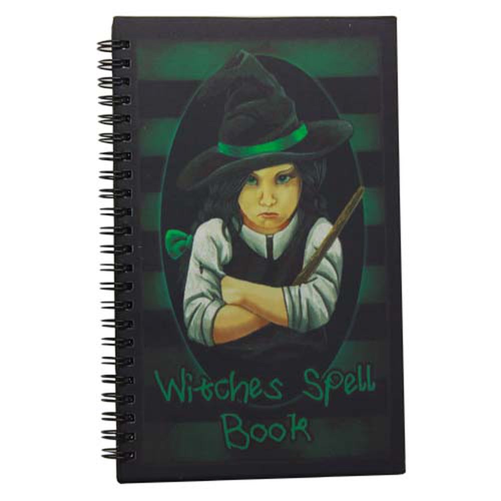 6&quot; x 8.25&quot; Spiral Journal - Lisa Parker - Little Witch Tabitha, SKU PG-NOW8198, UPC 700317040989