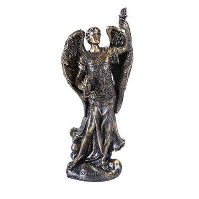 4.75&quot; Archangel Statue - Uriel (Bronze), SKU PG-11188, UPC 700317109785