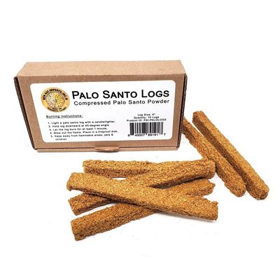 4&quot; Palo Santo Logs (10 Pack), SKU PALOLOGS, UPC 700317035688