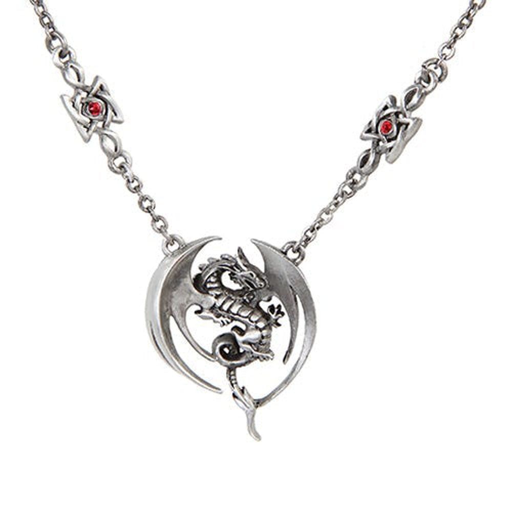 Winged Dragon Necklace, SKU PG-10605, UPC 6016003871824
