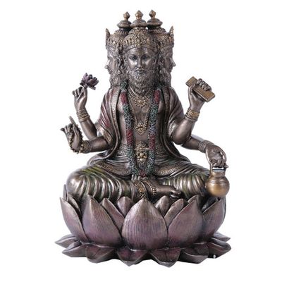 8&quot; Hindu Statue - Brahma, SKU PG-11271, UPC 700317053491