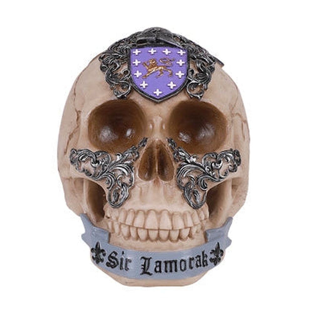 6.75&quot; Sir Lamorak Skull Statue, SKU PG-13675, UPC 700317072317