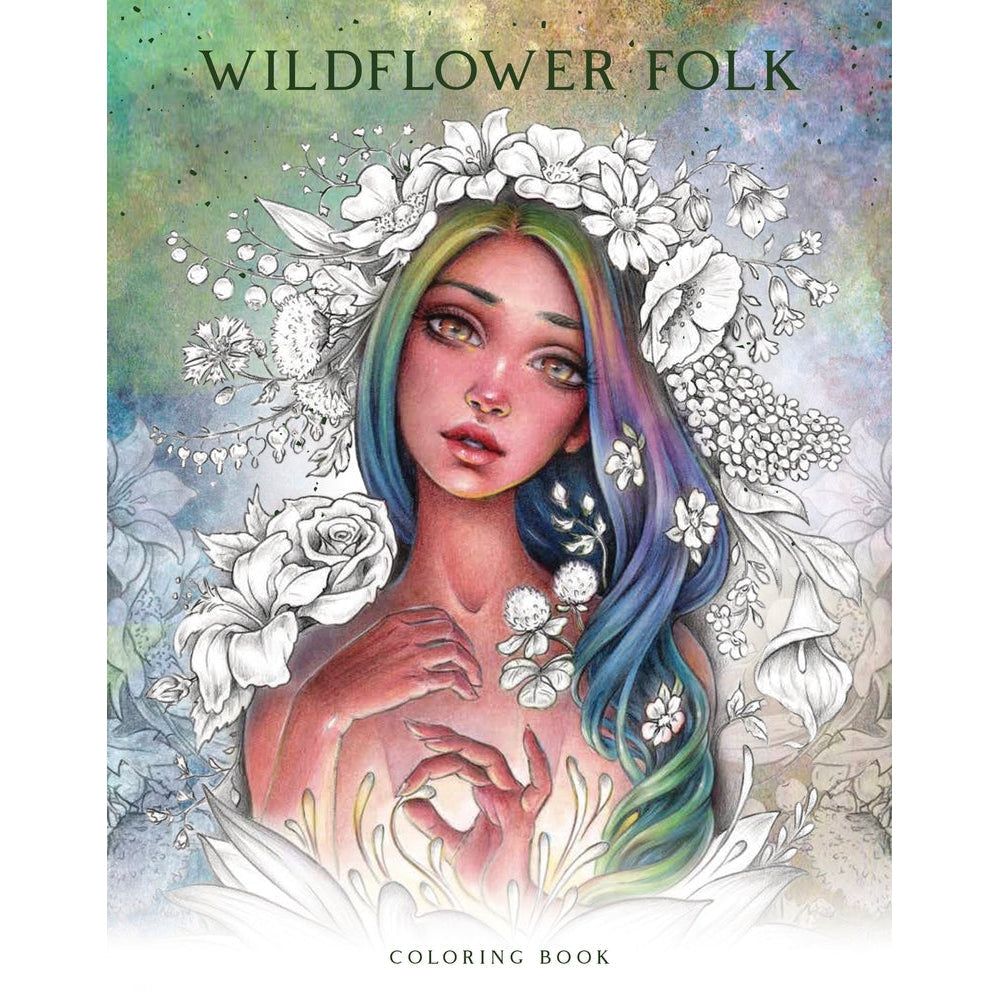 Wildflower Folk Coloring Book by Christine Karron, SKU LW2005, UPC 700317129325