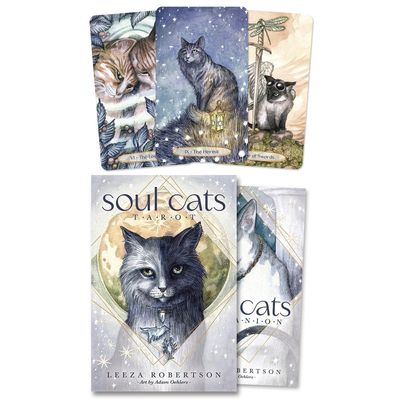 Soul Cats Tarot by Leeza Robertson, Adam Oehlers, SKU LW21, UPC 700317021803