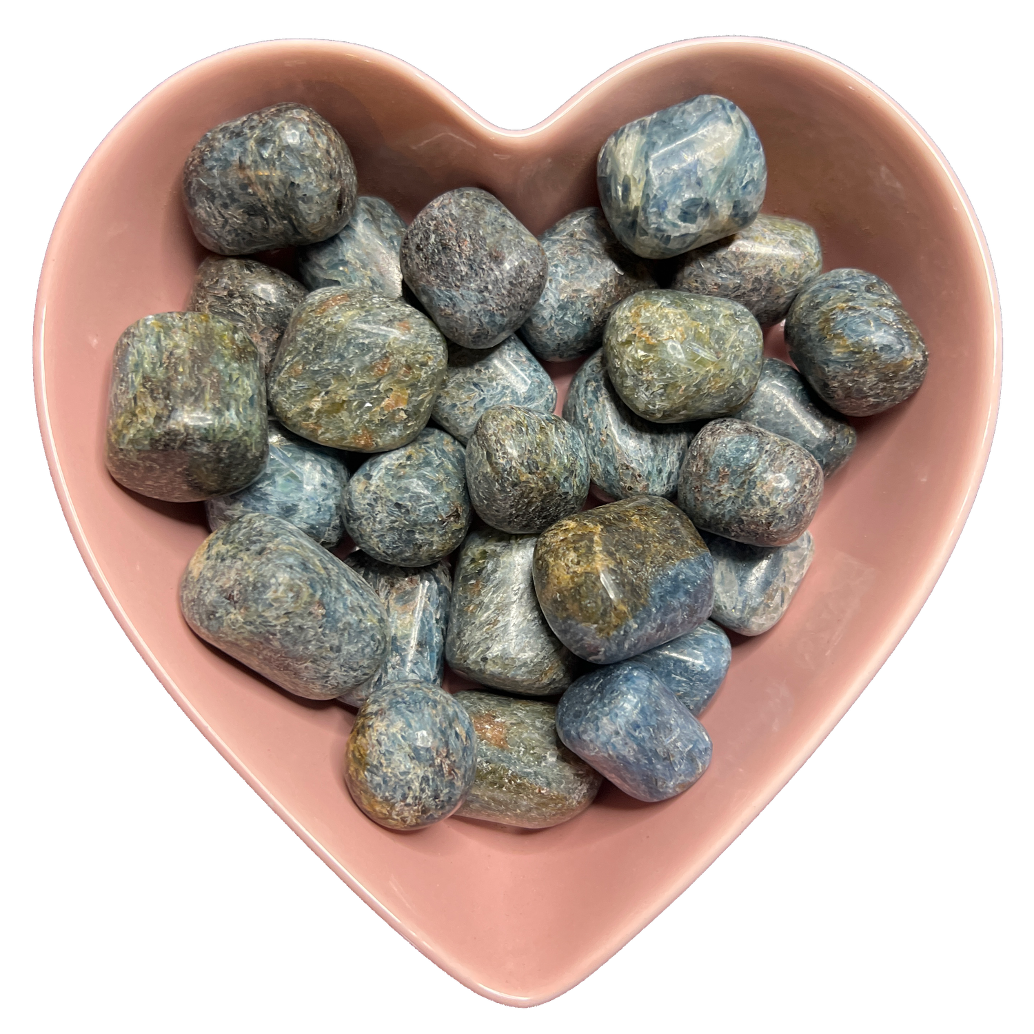 Blue Green Kyanite Tumbled Stone Natural Gemstone - One Stone, SKU TR-66, UPC 6016009467403