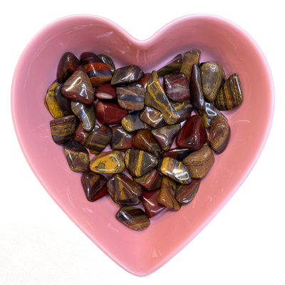 Mugglestone (Tiger Iron) Tumbled Stone Natural Gemstone - One Stone, SKU TR-139, UPC 6016020460476