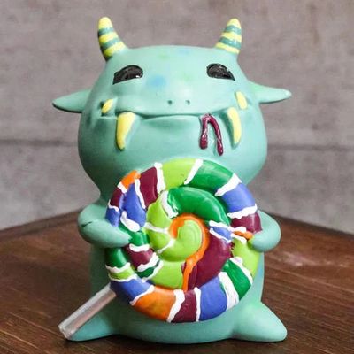 3.25&quot; Underbedz Monster Statue - Mogu Mogu with Lollipop, SKU PG-Y8300, UPC 700317024675