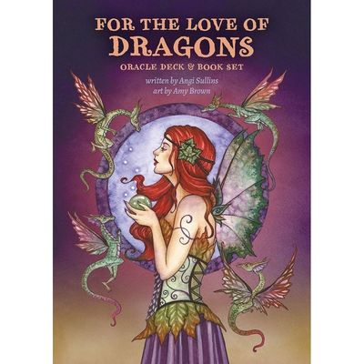 For the Love of Dragons: Oracle Deck &amp; Book Set by Angi Sullins, Amy Brown, SKU UG-LVD44, UPC 70031…