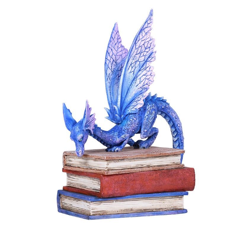 7&quot; Amy Brown Dragon Statue - Book Dragon, SKU PG-12627, UPC 700317036722