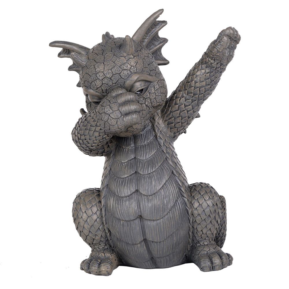 10&quot; Garden Dragon Statue - Dabbing, SKU PG-12612, UPC 700317030522