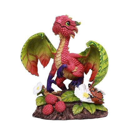4.8&quot; Raspberry Dragon Statue, SKU PG-12672, UPC 700317252665