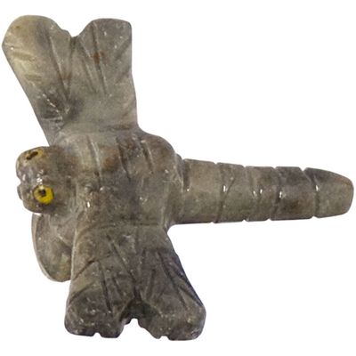 1.25&quot; Dolomite Spirit Animal Carving - Dragonfly, SKU KH-33634-D5, UPC 700317122470