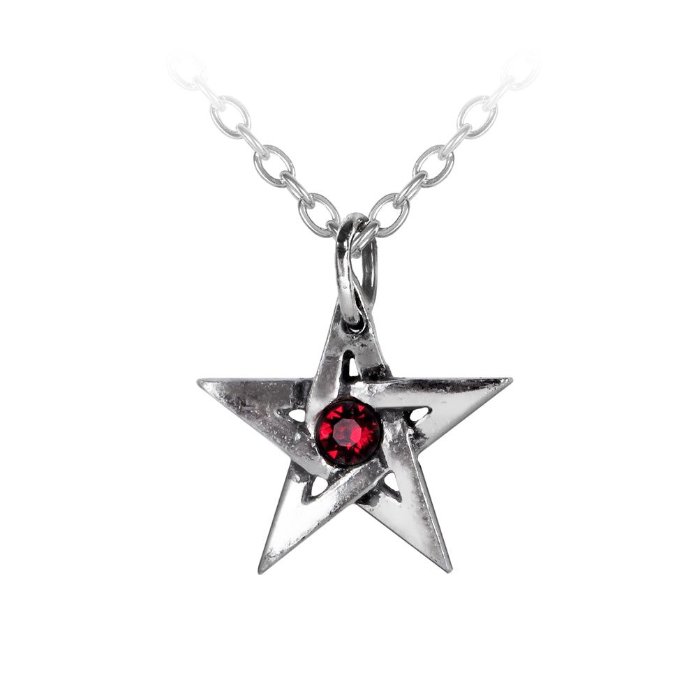 Crystal Pentagram Pendant, SKU AL-P365, UPC 700317059790