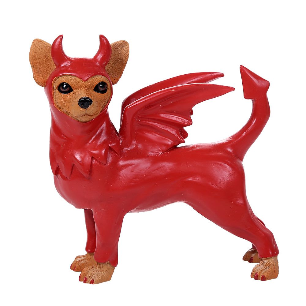 4.75&quot; Chihuahua in Satan Costume Statue, SKU PG-12434, UPC 700317246121
