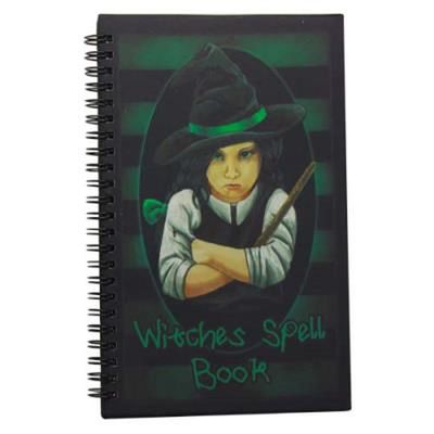 9.75&quot; Spiral Journal - Lisa Parker - Little Witch Tabitha, SKU PG-NOW8213, UPC 700317041009