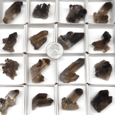 1.5-2&quot; Smoky Quartz Cluster, SKU BMHFBSQ2, UPC 700317065821