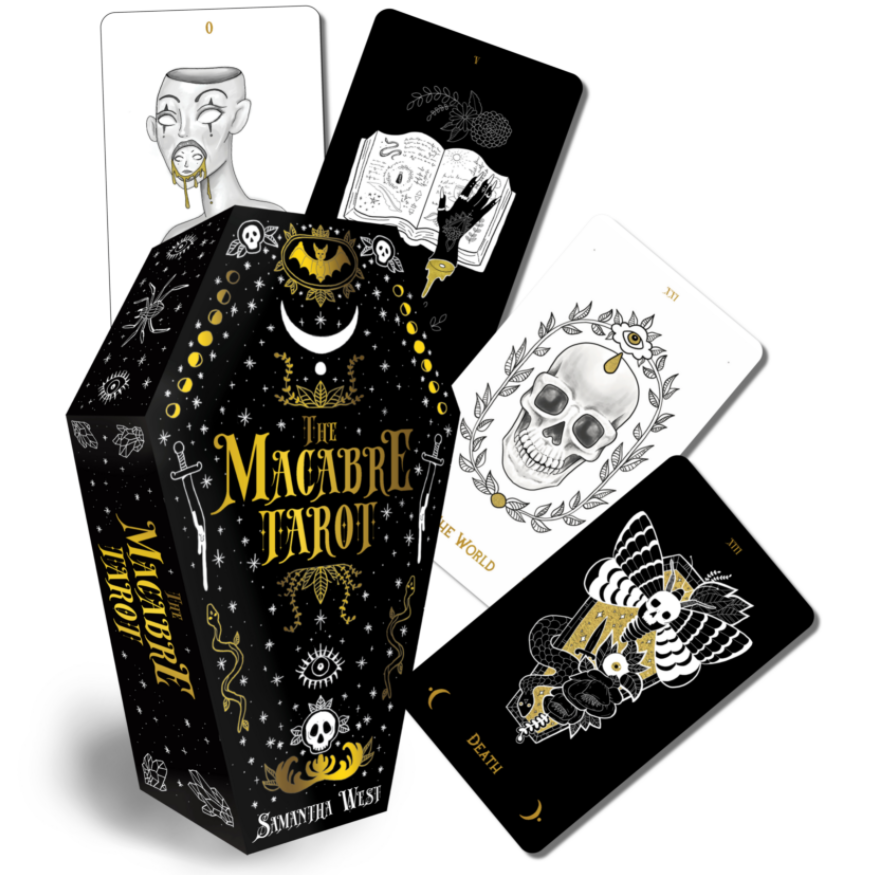 Macabre Tarot by Sam West, SKU RP-106, UPC 6016009635611