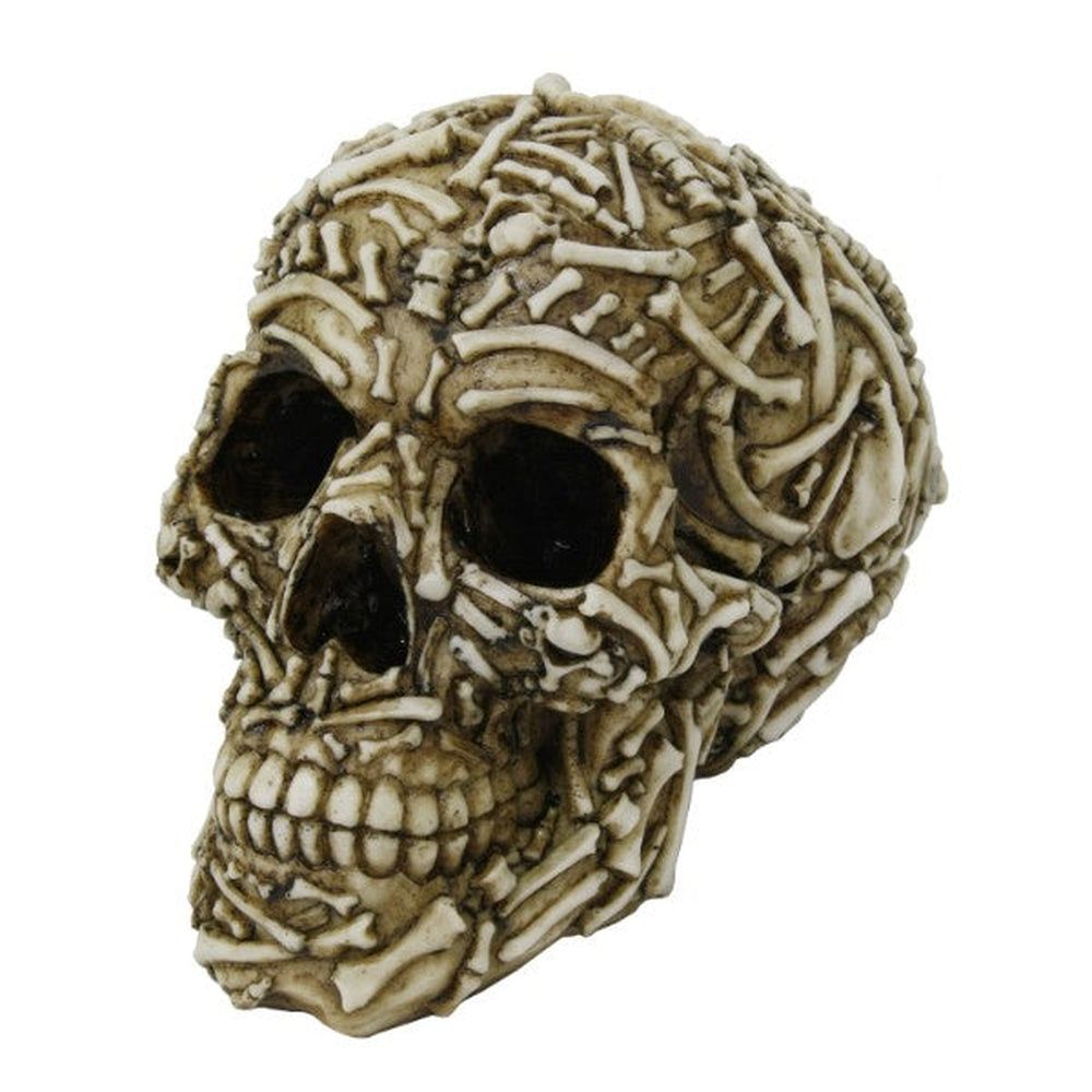 6.7&quot; Ossuary Skull Statue, SKU PG-13008, UPC 700317072027
