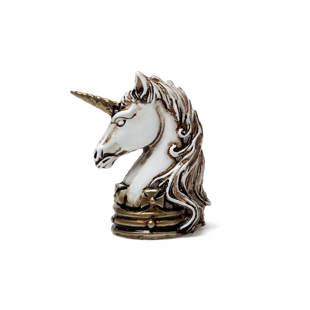 1.5&quot; Miniature Skull Statue - Unicorn, SKU AL-VM2, UPC 700317065807