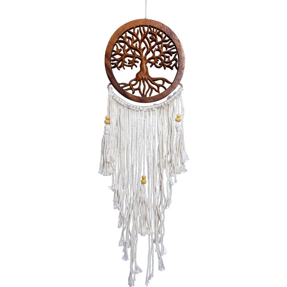 26&quot; Dream Catcher - Wood Tree of Life, SKU KH-30269, UPC 700317068761