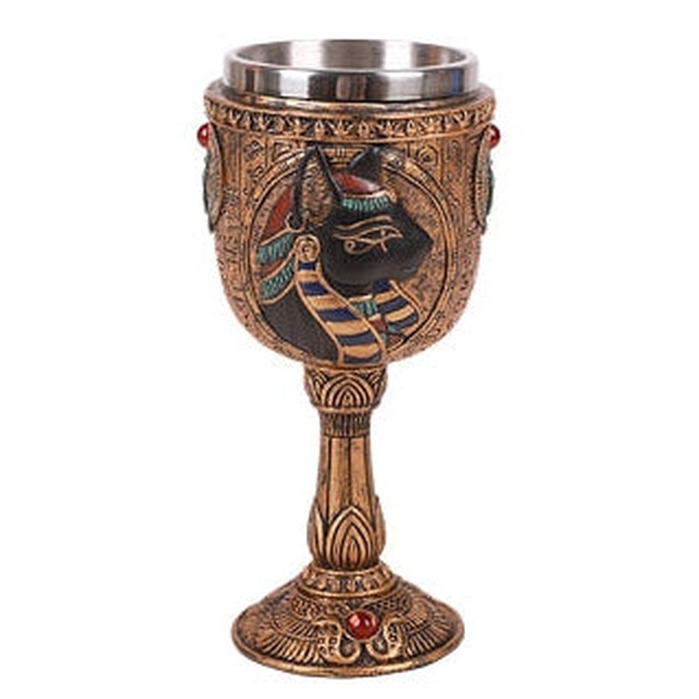 6.75&quot; Chalice / Goblet - Bastet, SKU PG-13534, UPC 700317037620