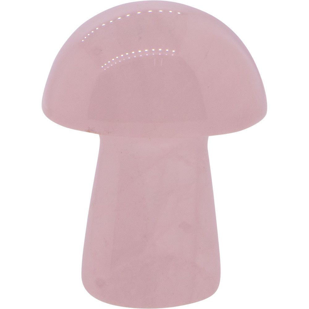 1&quot; Mushroom Gemstone Carving - Rose Quartz, SKU KH-98851, UPC 700317247494