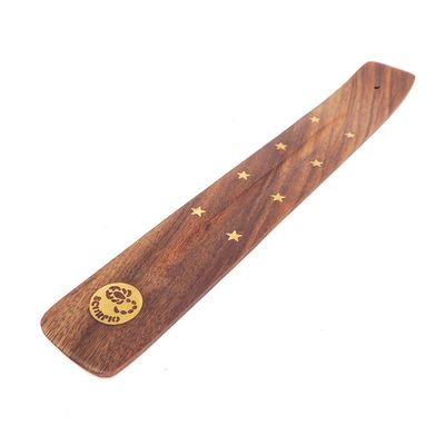 10&quot; Wood Incense Holder - Astrology - Scorpio, SKU ER3A-SC, UPC 700317021902