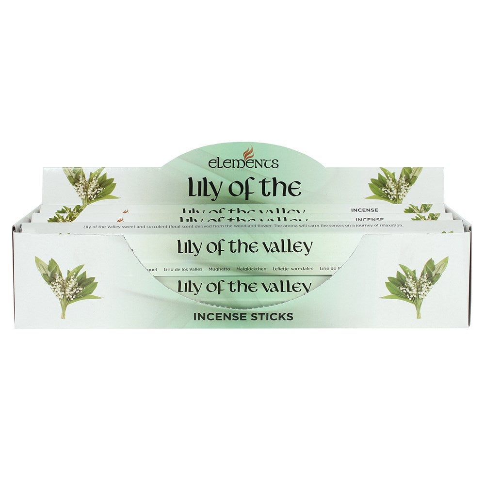 Elements Incense Sticks Display - Lily of the Valley (6 Packs of 20 Sticks), SKU PG-14421, UPC 7003…