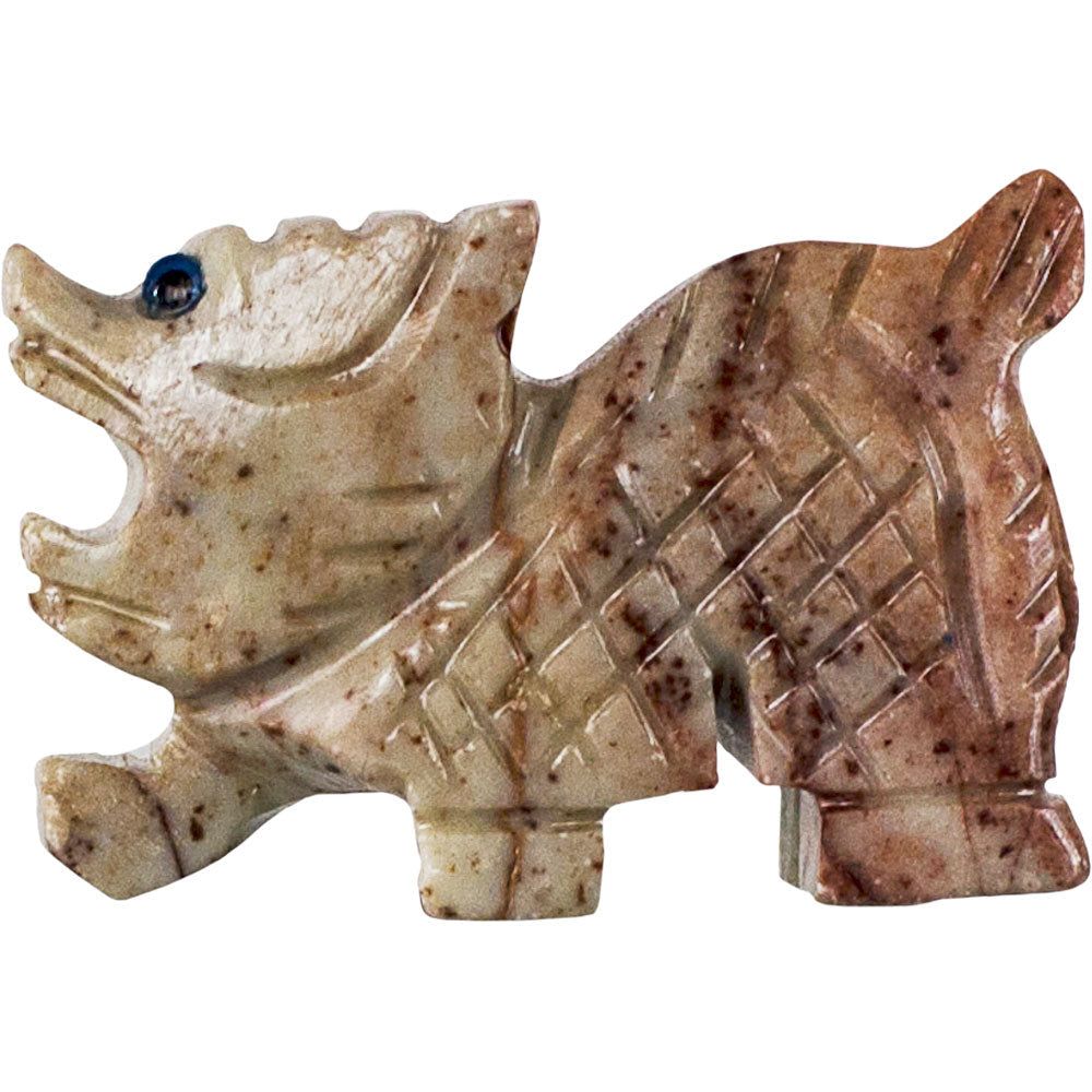 1.25&quot; Dolomite Spirit Animal Carving - Dragon, SKU KH-33650-D5, UPC 700317022022