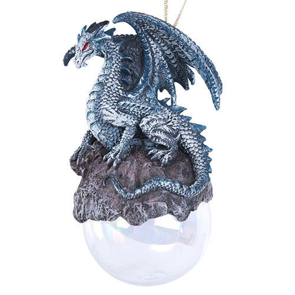 5&quot; Dragon Ornament - Checkmate Gray, SKU PG-11460, UPC 700317076384