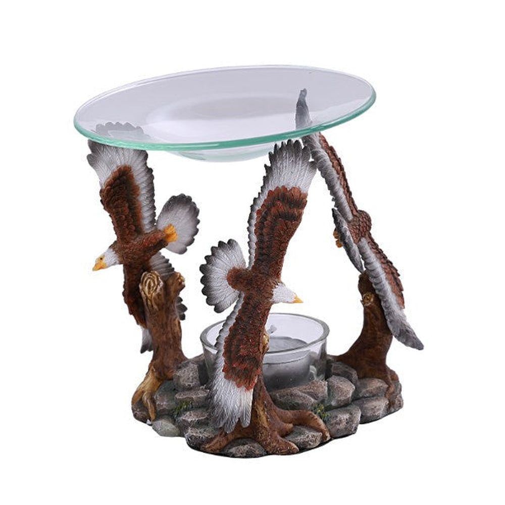 5&quot; Soaring Eagles Glass Oil Burner, SKU PG-13112, UPC 700317047292