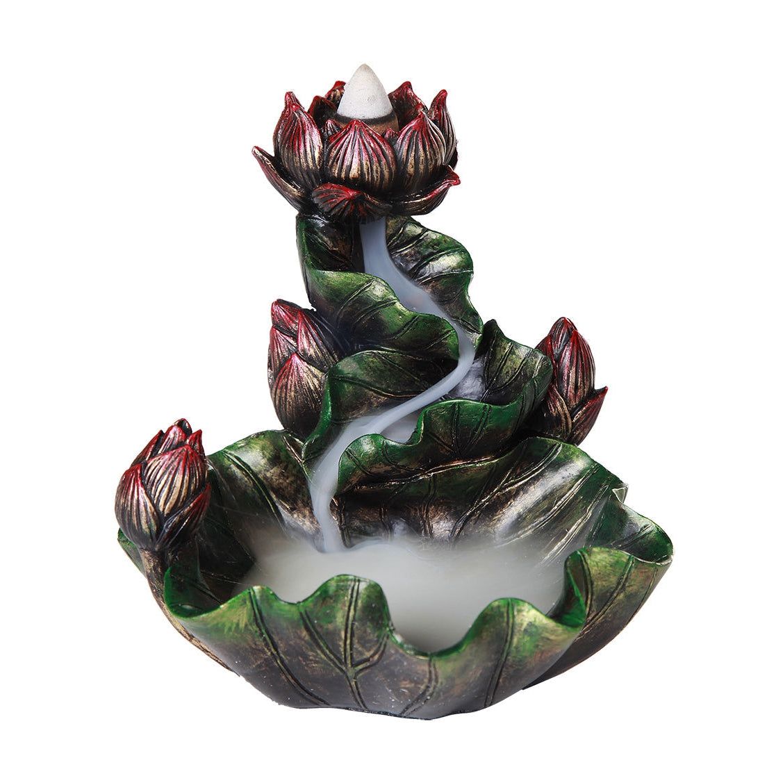 5&quot; Lotus Backflow Incense Burner, SKU PG-12219, UPC 700317047209